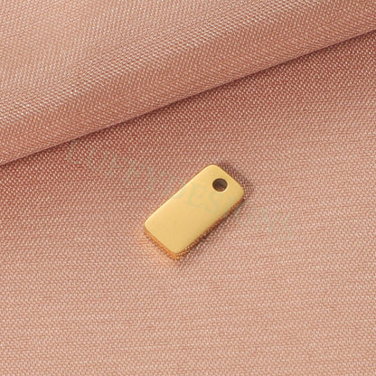 Gold Rectangle Charm