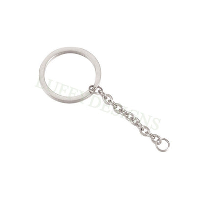5pcs Chains Keychain, Gold Keyring Supplies, Gold Stainless Steel Keychain, Unfinished Keychain Findings, DIY Keychain with 45mm Chains
