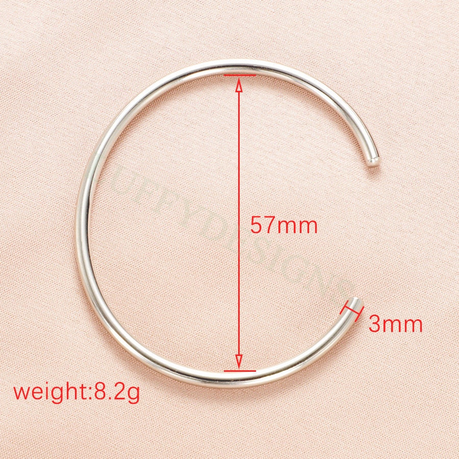 5pcs Bangle Charm Bracelet 65mm, Cuff Bracelet Blanks, Gold Bangle Bracelets, Gold Plated Stainless Steel,Simple Bracelet,Minimalist Jewelry