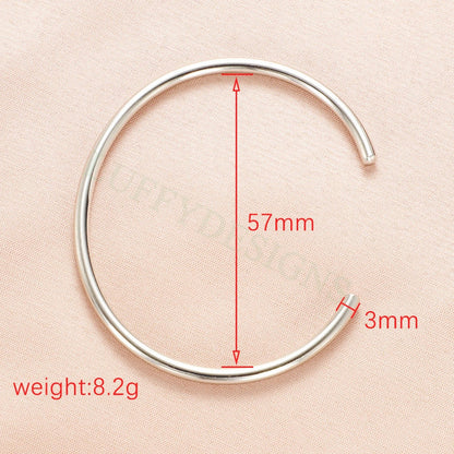 5pcs Bangle Charm Bracelet 65mm, Cuff Bracelet Blanks, Gold Bangle Bracelets, Gold Plated Stainless Steel,Simple Bracelet,Minimalist Jewelry