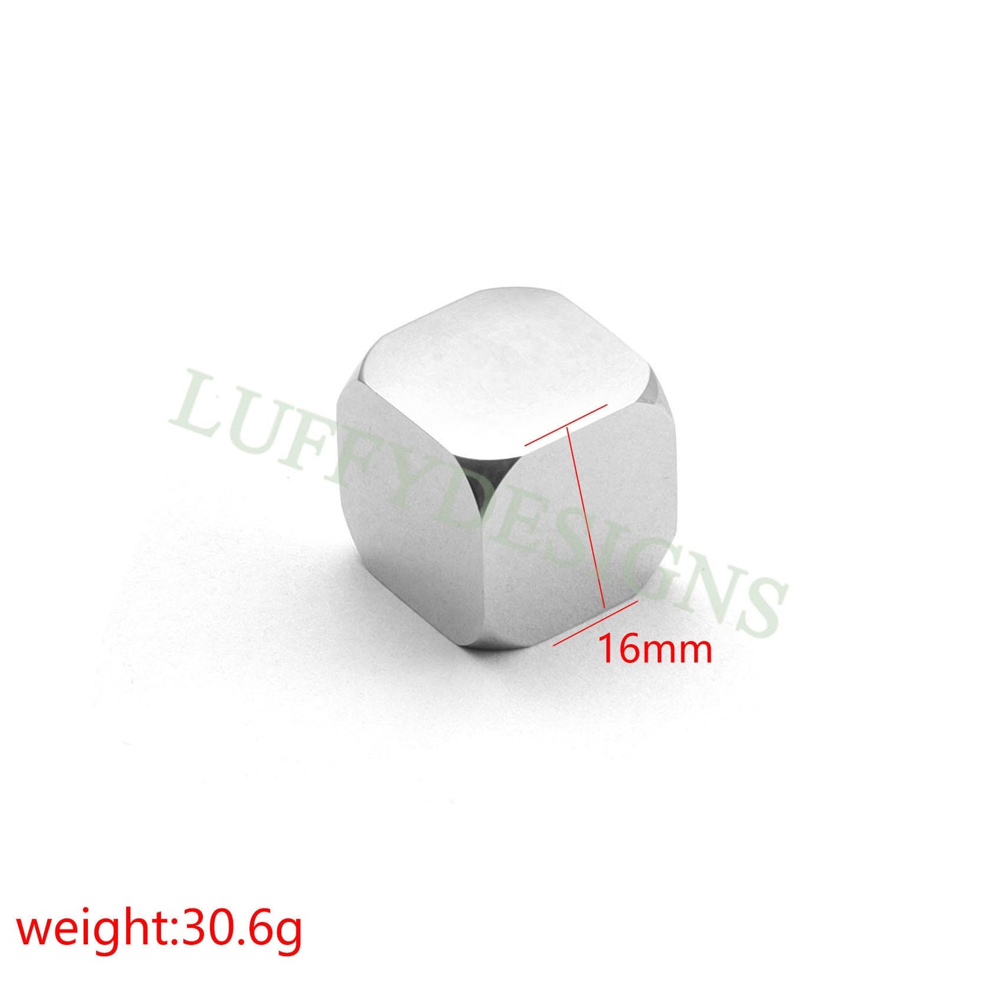 5pcs Cube Dice Charms, Blank Dice Charms, Stainless Steel Dice For Jewelry Making, Ready to Engrave Findings, DIY Engraving Dice Supplies