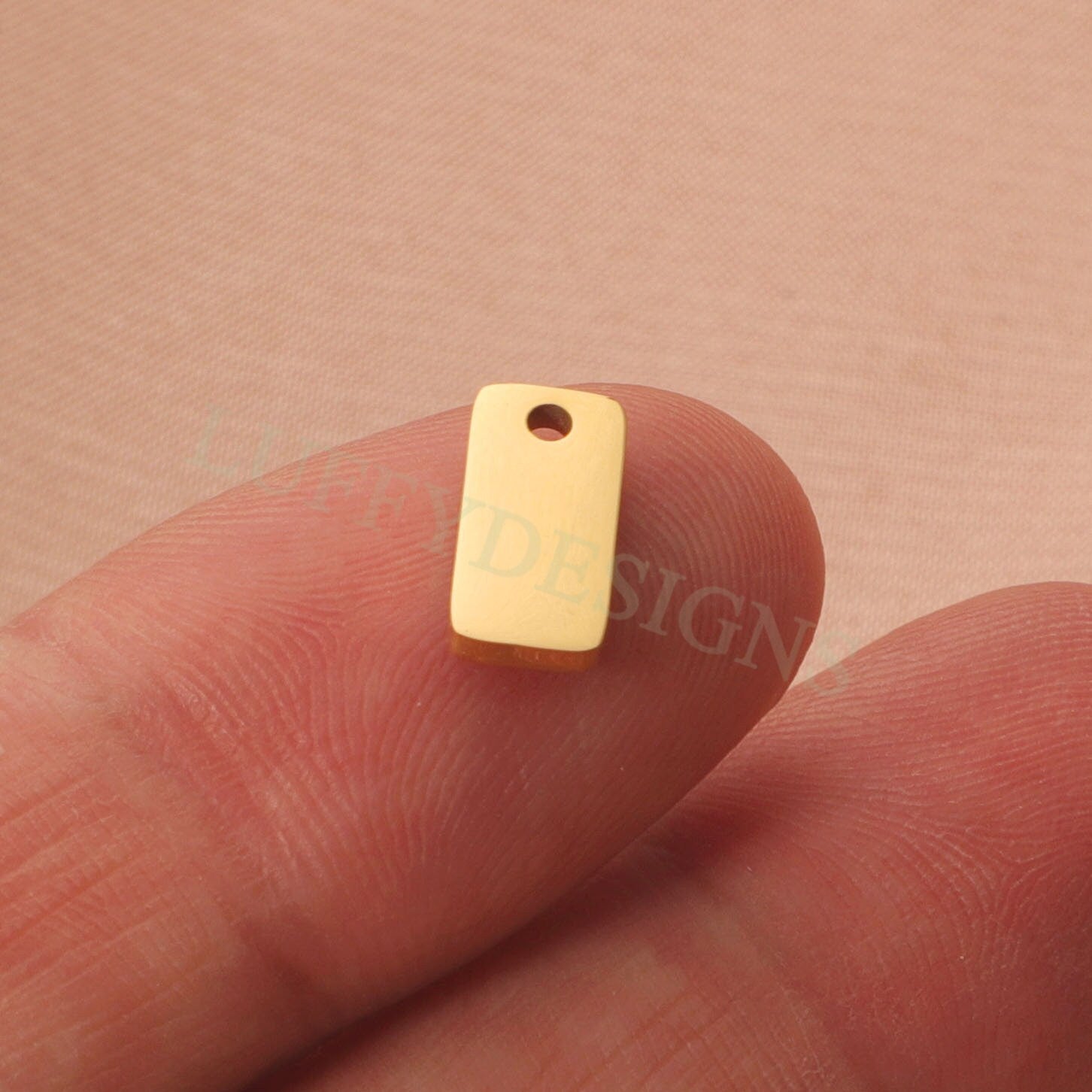 Gold Rectangle Charm