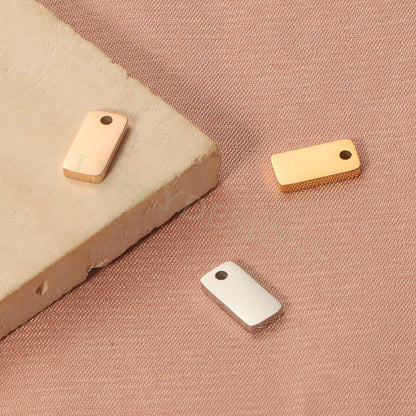 Gold Rectangle Charm