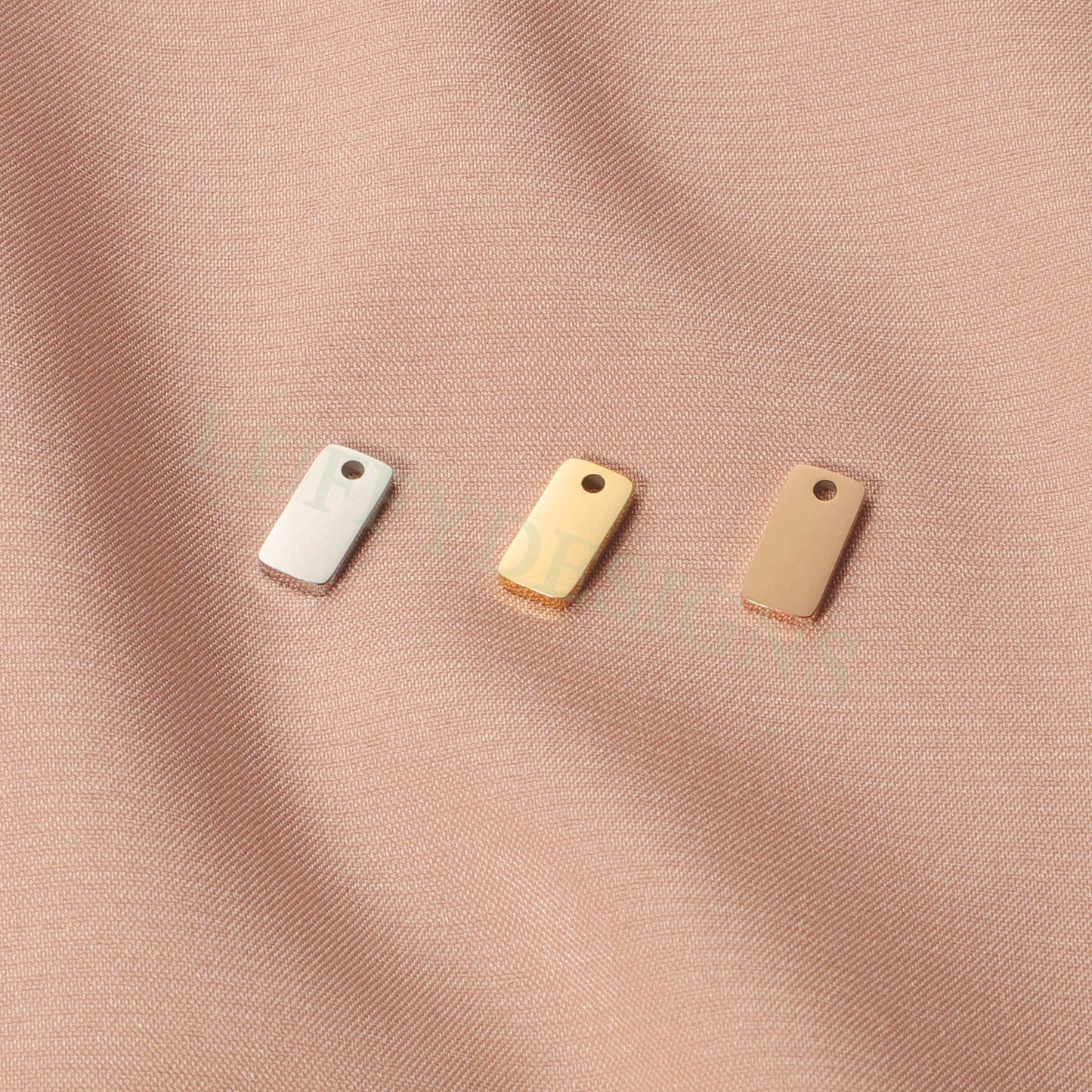 Gold Rectangle Charm