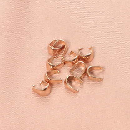 20pcs Thick Pinch Pendant Bail, Gold Plated Stainless Steel, Gold Claw Bail, Earrings Bail, Necklace Bail, Bail Finding,Making DIY Supply
