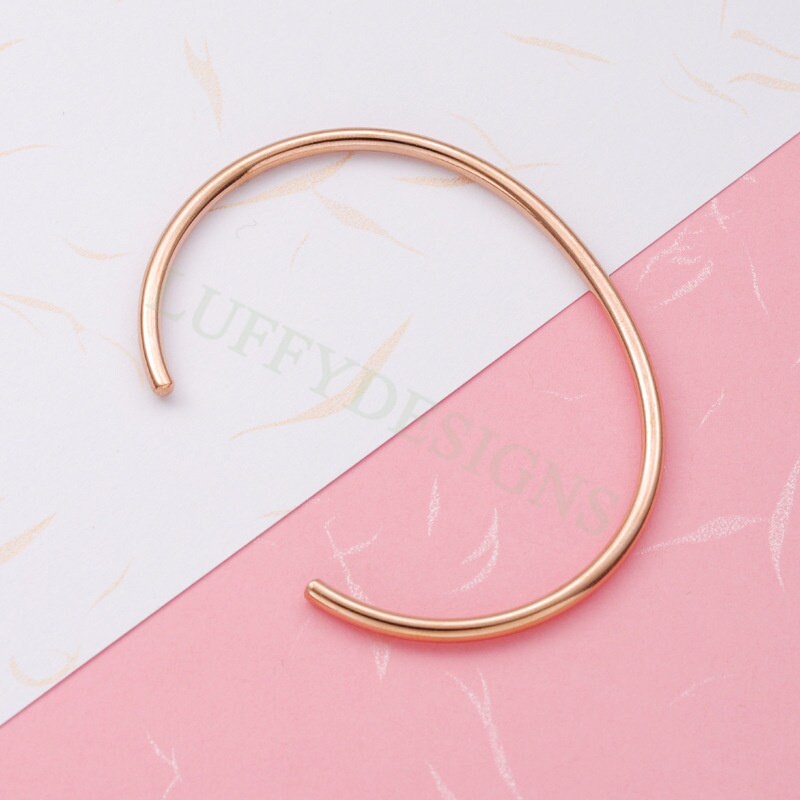 5pcs Bangle Charm Bracelet 65mm, Cuff Bracelet Blanks, Gold Bangle Bracelets, Gold Plated Stainless Steel,Simple Bracelet,Minimalist Jewelry