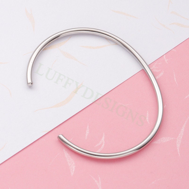 5pcs Bangle Charm Bracelet 65mm, Cuff Bracelet Blanks, Gold Bangle Bracelets, Gold Plated Stainless Steel,Simple Bracelet,Minimalist Jewelry