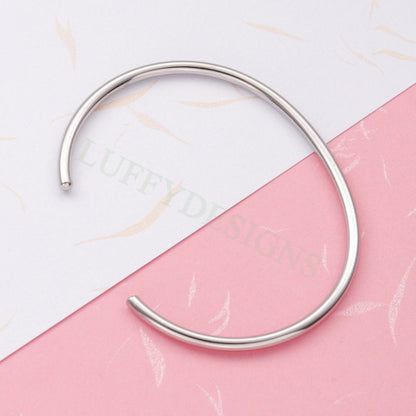 5pcs Bangle Charm Bracelet 65mm, Cuff Bracelet Blanks, Gold Bangle Bracelets, Gold Plated Stainless Steel,Simple Bracelet,Minimalist Jewelry