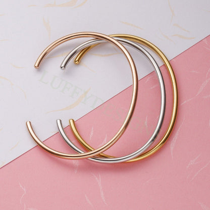 5pcs Bangle Charm Bracelet 65mm, Cuff Bracelet Blanks, Gold Bangle Bracelets, Gold Plated Stainless Steel,Simple Bracelet,Minimalist Jewelry