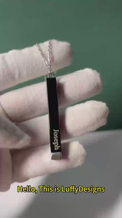 Hidden Message Necklace, Personalized Secret Message Necklace